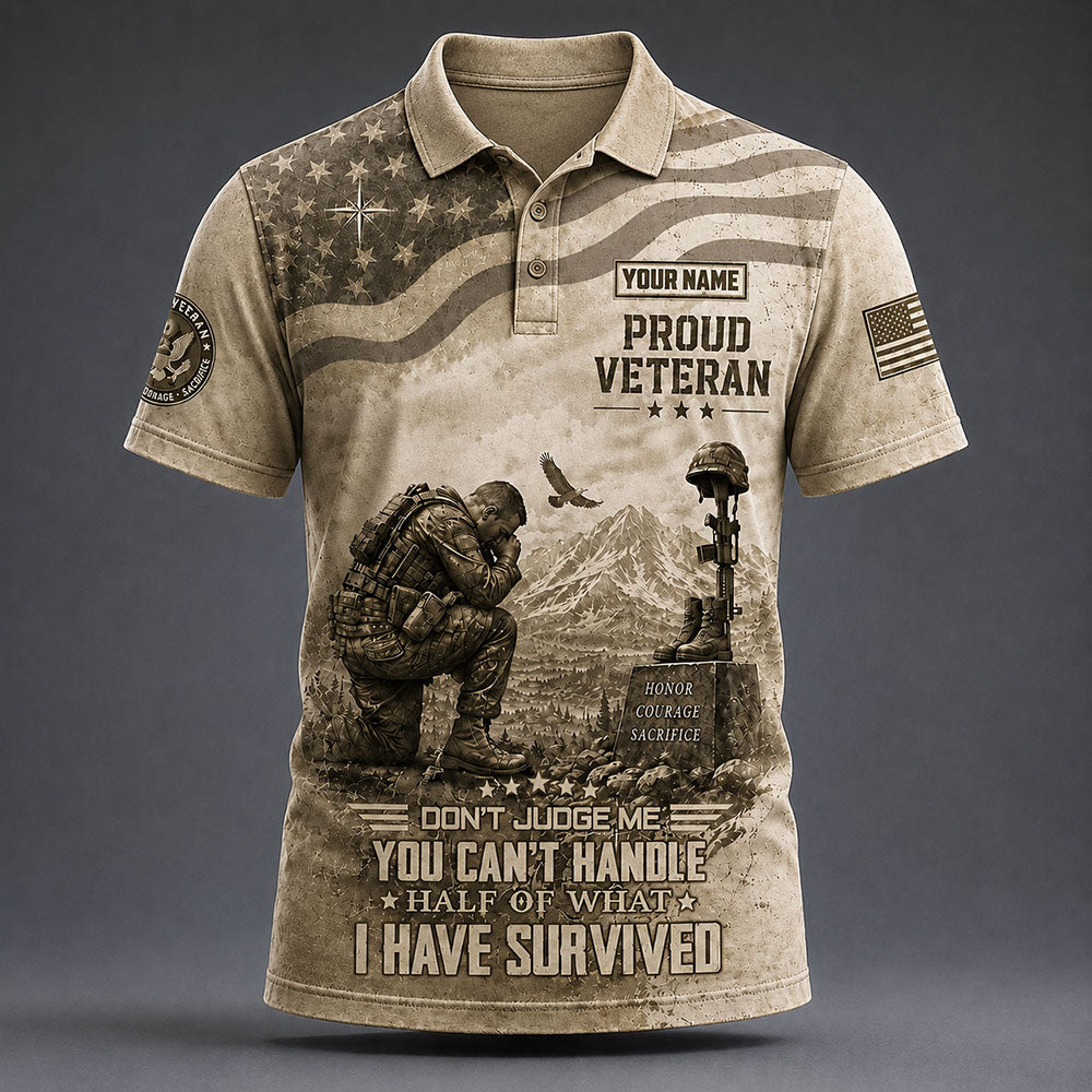Personalized Proud U.S. Veteran – I Have Survived Patriotic Military VTTHB00011