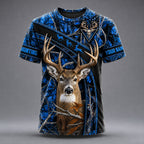 Personalized Whitetail Deer Hunting T-Shirt – Multicolor Camo Hunter Shirt VTTHB00013