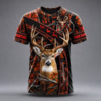 Personalized Whitetail Deer Hunting T-Shirt – Multicolor Camo Hunter Shirt VTTHB00013
