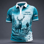Personalized Deer Hunting Polo Shirt – Born to Hunt VTTHB00014