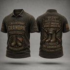 Veteran Grandpa Protector T-Shirt – Proud to Protect My Grandkids VTTHB00015