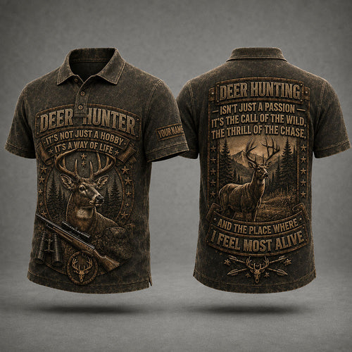 Deer Hunter T-Shirt – Whitetail Hunting Gift for Men VTTHB00016