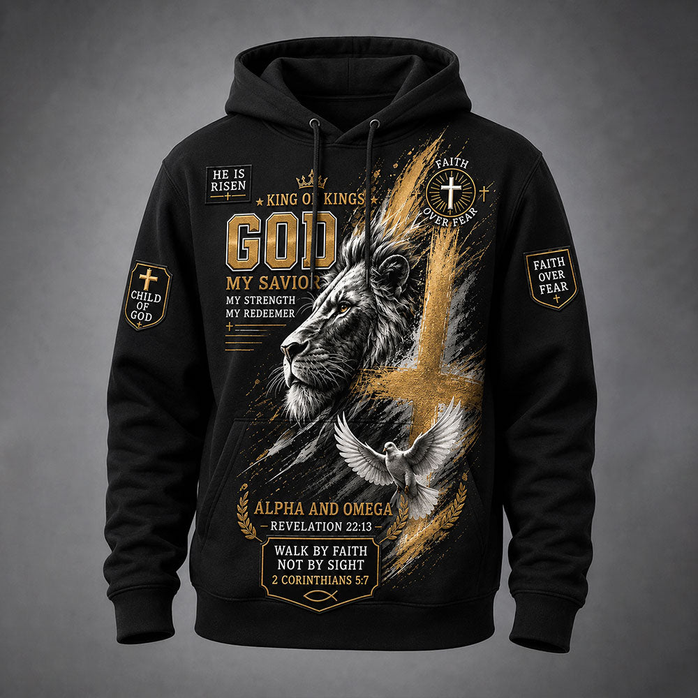 God King of Kings Christian T-Shirt – Faith Gift for Christians VTTHB00018