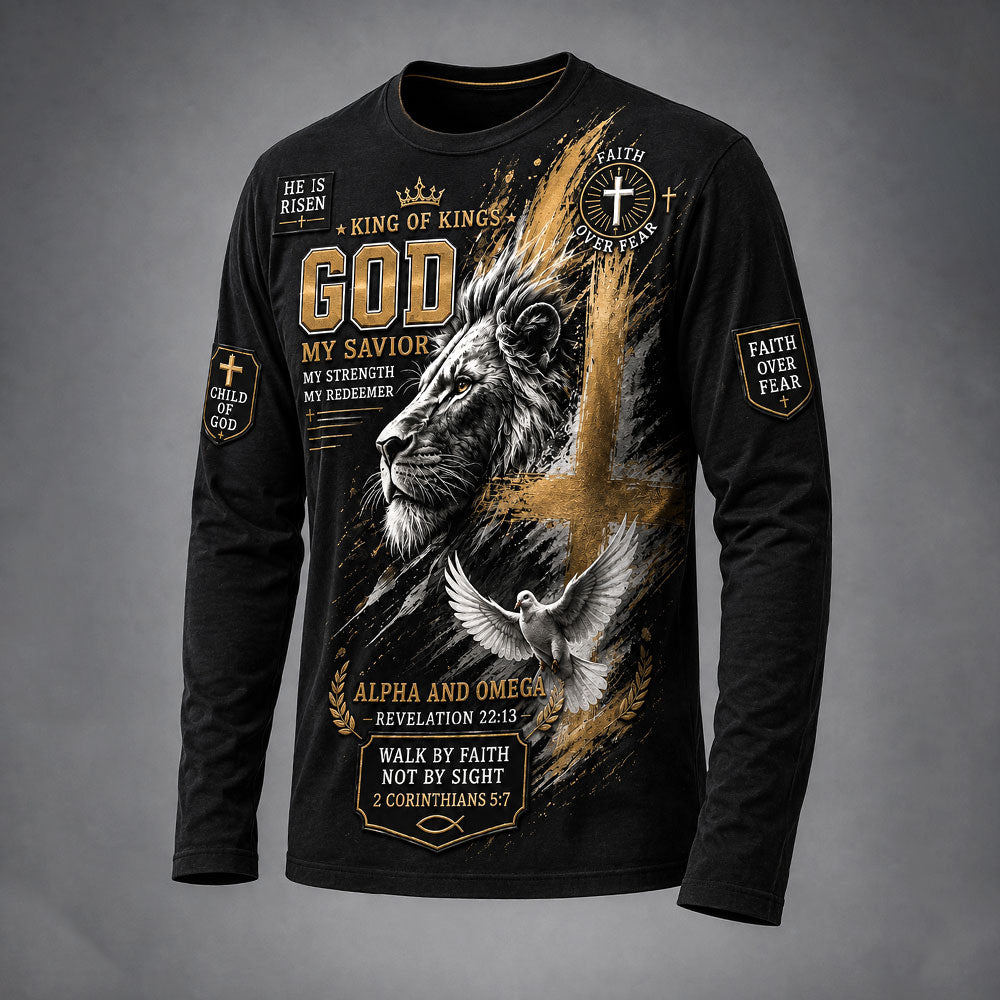 God King of Kings Christian T-Shirt – Faith Gift for Christians VTTHB00018