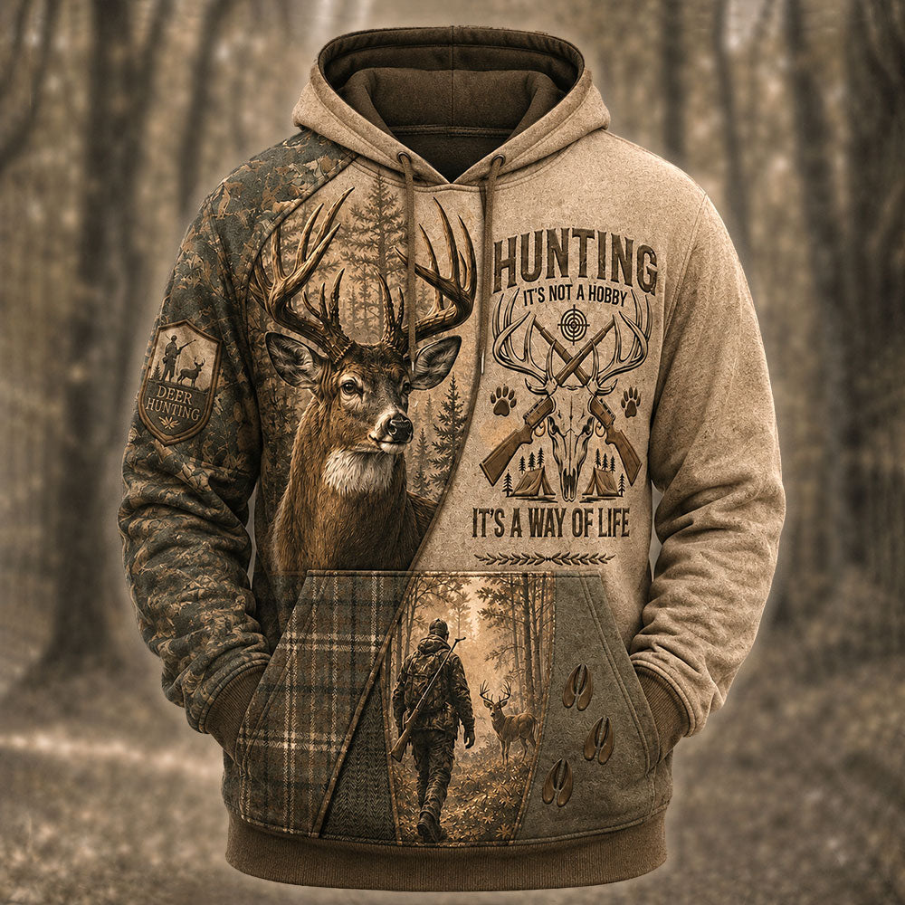 Hunting Isn’t a Hobby, It’s a Way of Life – Deer Hunter T-Shirt VTTHB00020