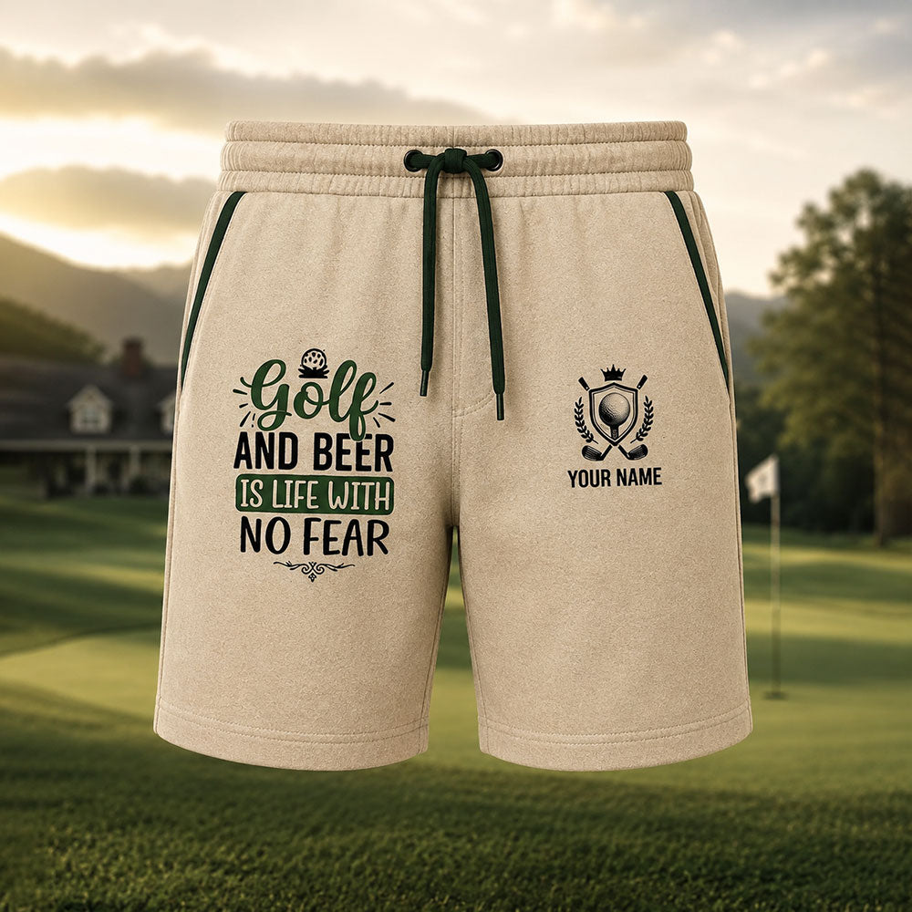 Golf & Beer Is Life With No Fear – Personalized Golfer T-Shirt VTTHB00021
