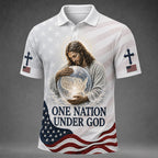 One Nation Under God Christian T-Shirt – Jesus Patriotic American Shirt VTTHB00023