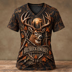 Big Buck Energy Camo Tshirt – Personalized Whitetail Hunter Shirt VTTHB00027