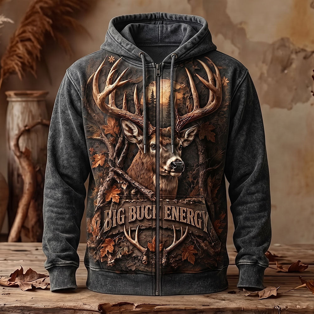 Big Buck Energy Tshirt – Personalized Whitetail Hunter Shirt VTTHB00028