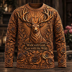 Walk with God, Run with the Wild – Whitetail Faith T-Shirt VTTHB00030
