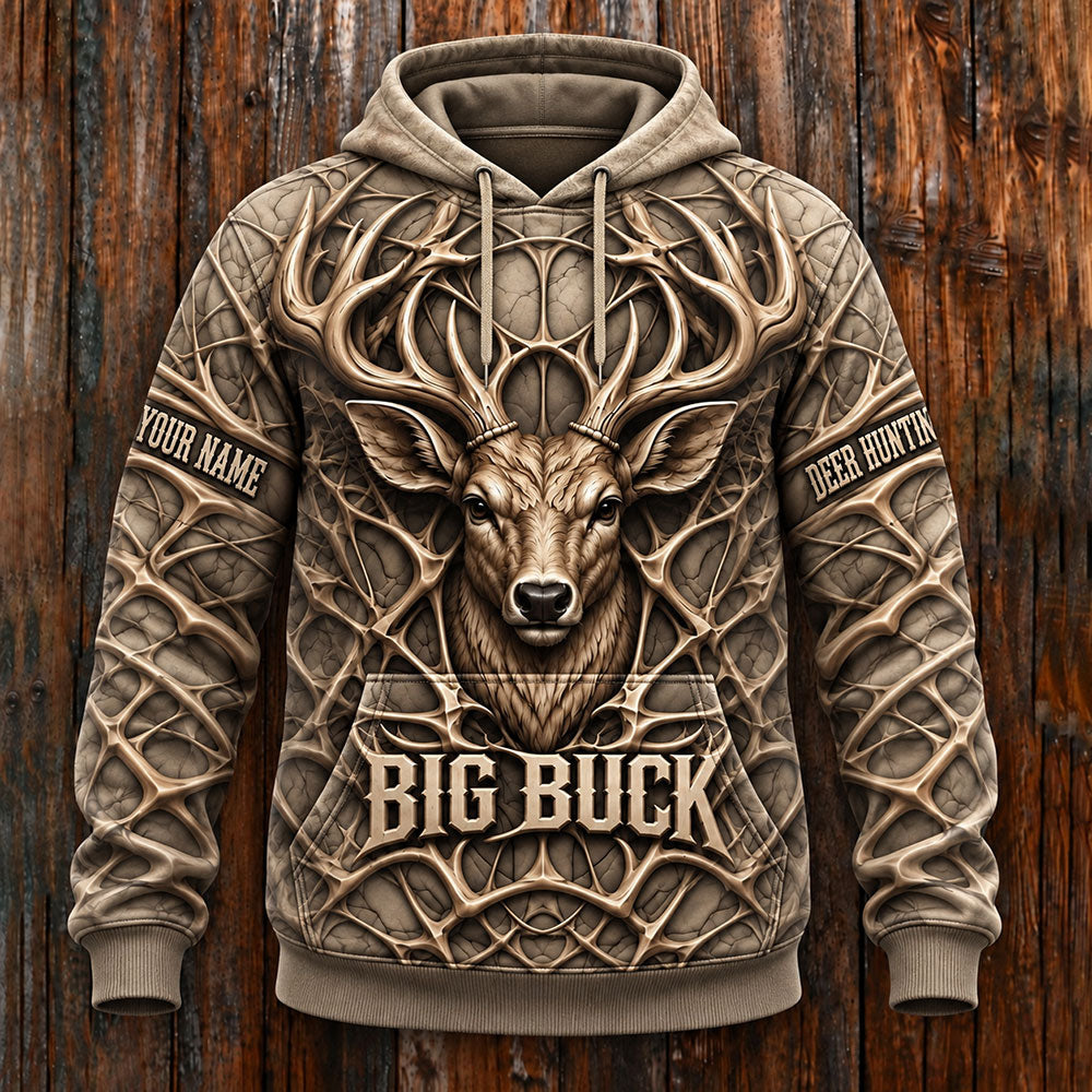 Big Buck – Personalized Whitetail Deer Hunting T-Shirt VTTHB00033