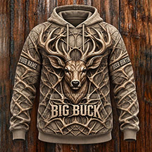 Big Buck – Personalized Whitetail Deer Hunting T-Shirt VTTHB00033