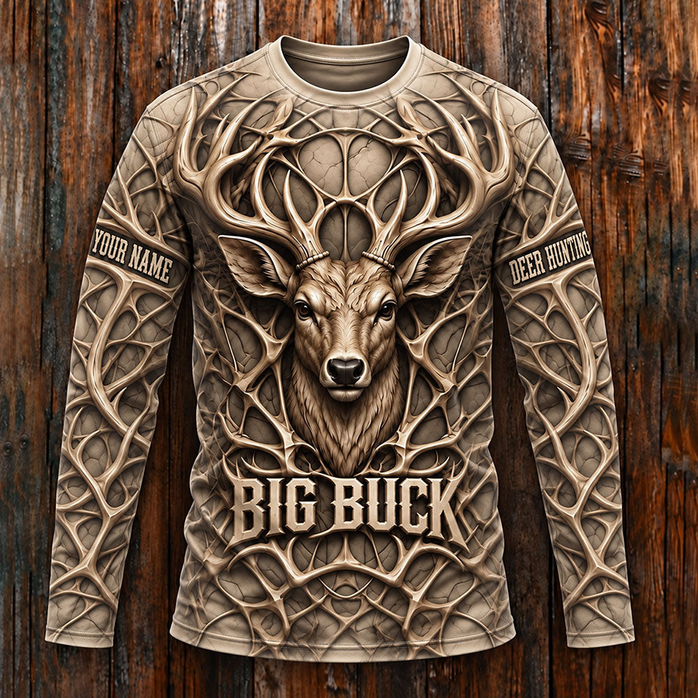 Big Buck – Personalized Whitetail Deer Hunting T-Shirt VTTHB00033