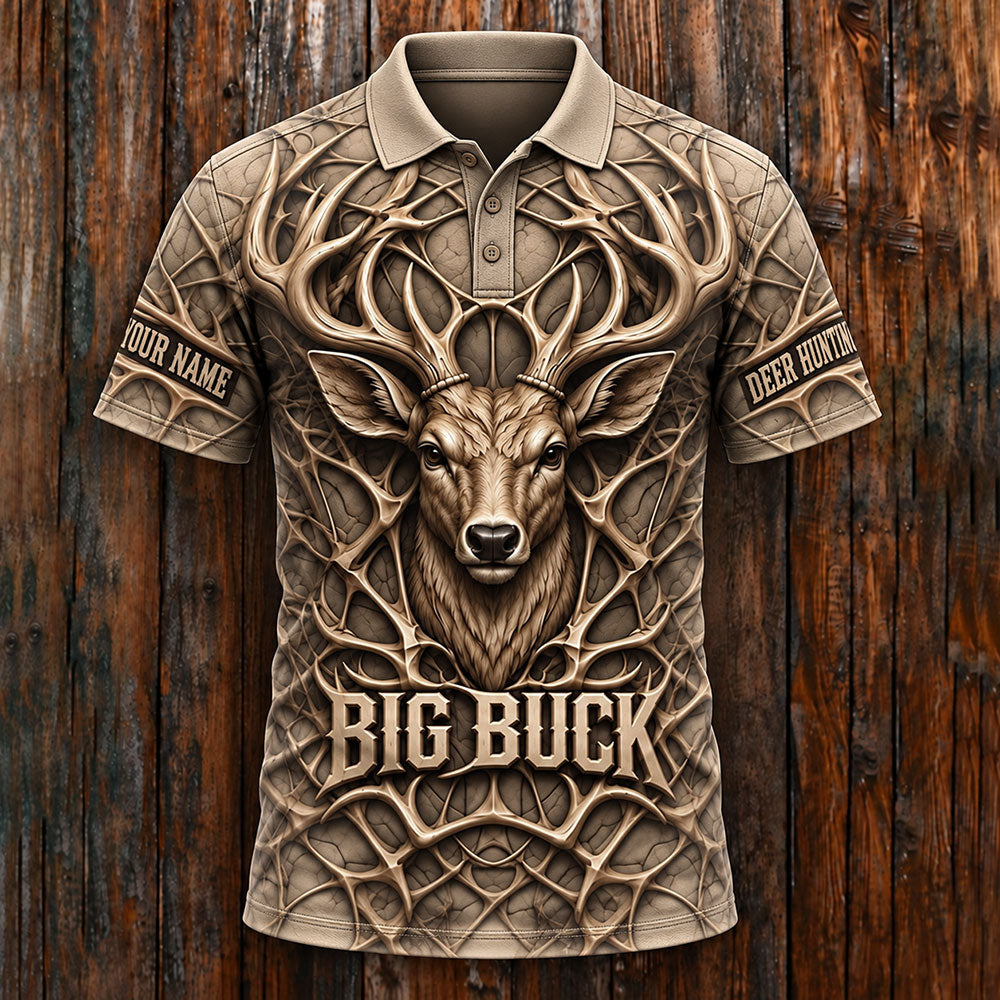 Big Buck – Personalized Whitetail Deer Hunting T-Shirt VTTHB00033