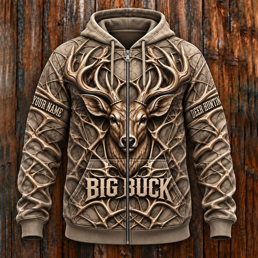 Big Buck – Personalized Whitetail Deer Hunting T-Shirt VTTHB00033