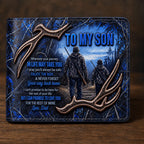 To My Son Hunting Leather Wallet – Meaningful Gift from Dad VTTHD00004