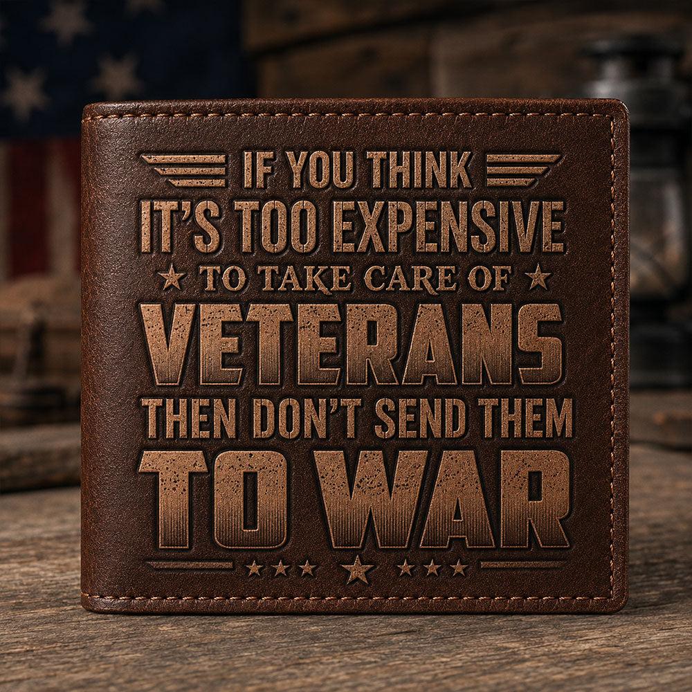 U.S. Veteran DD-214 Leather Wallet – Personalized Veteran Gift VTTHD00005