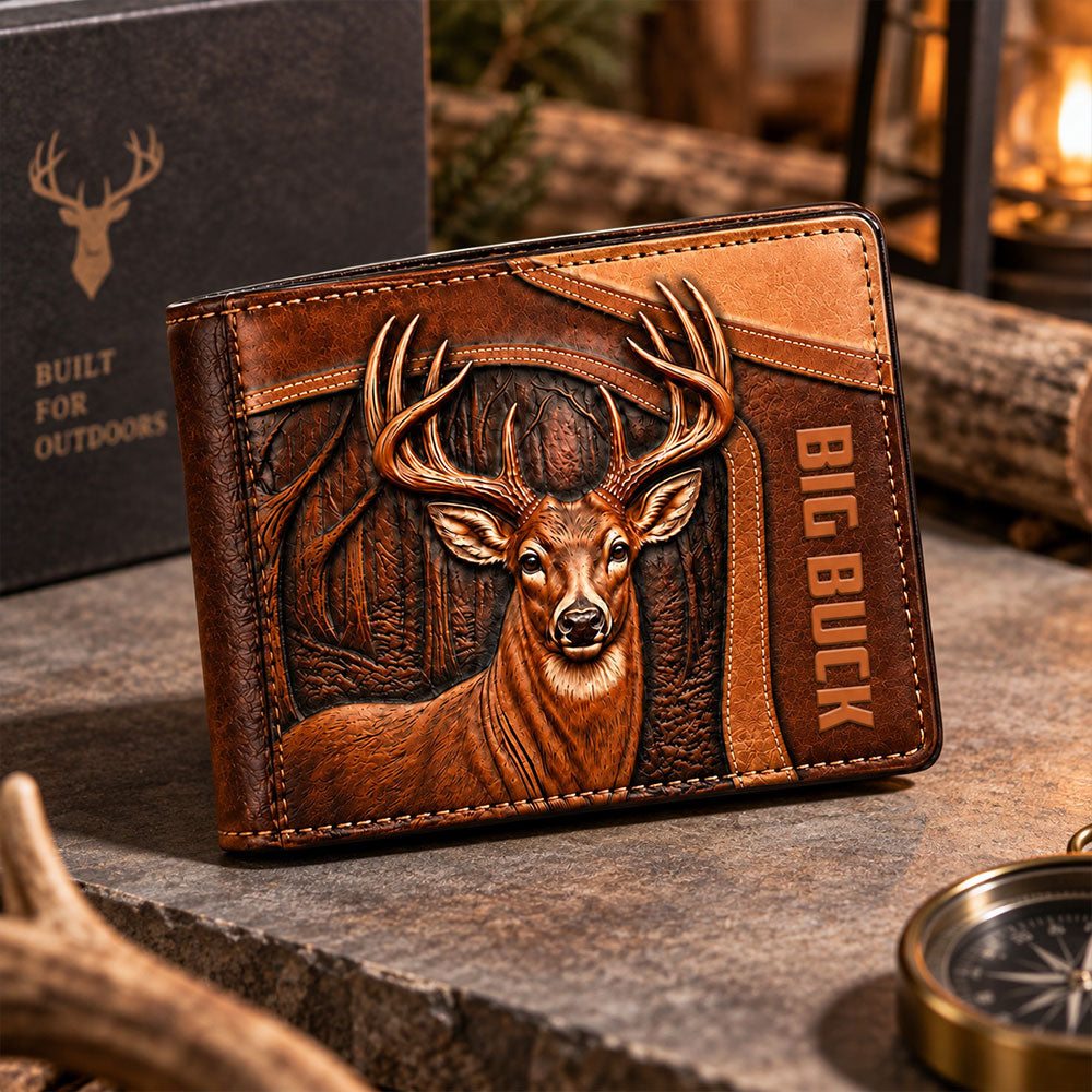 Big Buck Deer Hunting Wallet – Rugged Outdoor Design VTTHD00006