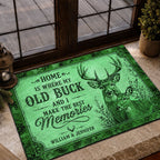 Personalized Deer Couple Doormat – Hunting Gift for Husband & Wife VTTHF00002