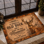 Personalized Deer Couple Doormat – Hunting Gift for Husband & Wife VTTHF00002