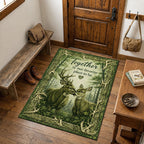 Together Is Our Favorite Place Deer Rug – Buck & Doe Couple Decor VTTHF00004
