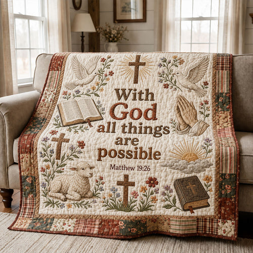Christian Faith Quilt Set – Meaningful Religious Gift for Christians VTTHG00003