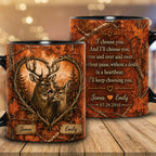 Personalized Buck & Doe Love Mug – Custom Hunting Couple Keepsake VTTHM00001