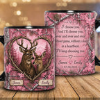 Personalized Buck & Doe Love Mug – Custom Hunting Couple Keepsake VTTHM00001