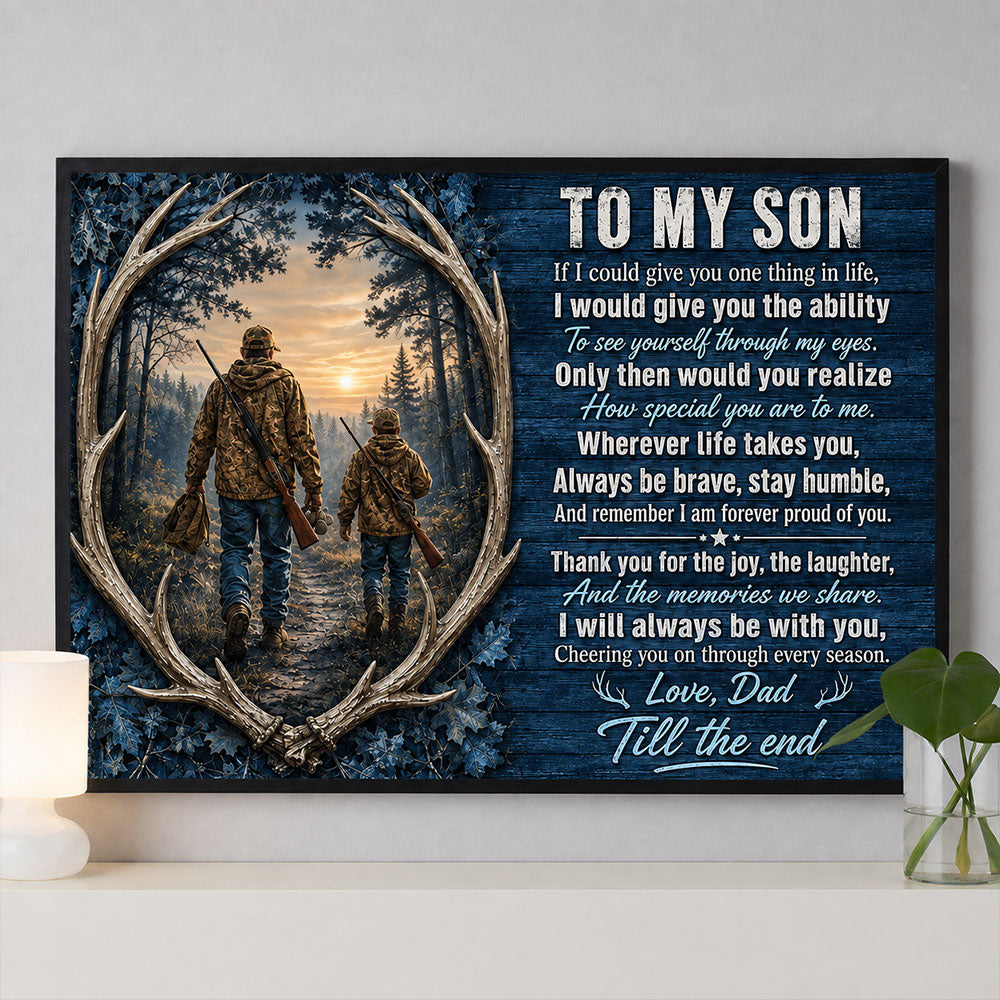 Father & Son Hunting Memories Canvas – A Gift from Dad VTTHS00001