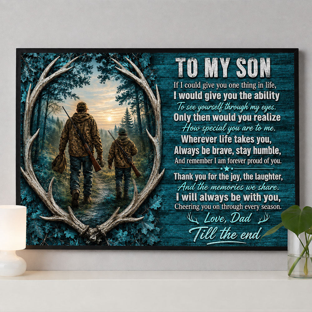 Father & Son Hunting Memories Canvas – A Gift from Dad VTTHS00001