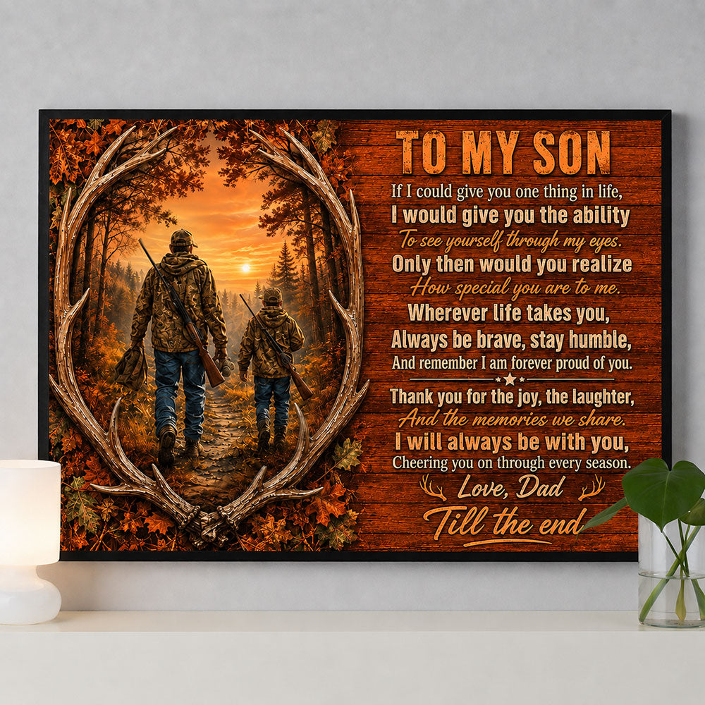 Father & Son Hunting Memories Canvas – A Gift from Dad VTTHS00001