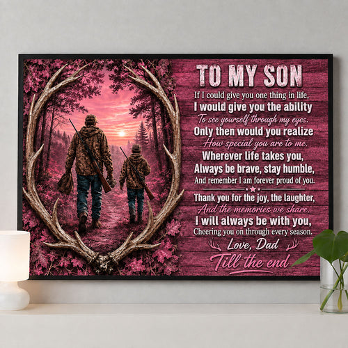 Father & Son Hunting Memories Canvas – A Gift from Dad VTTHS00001
