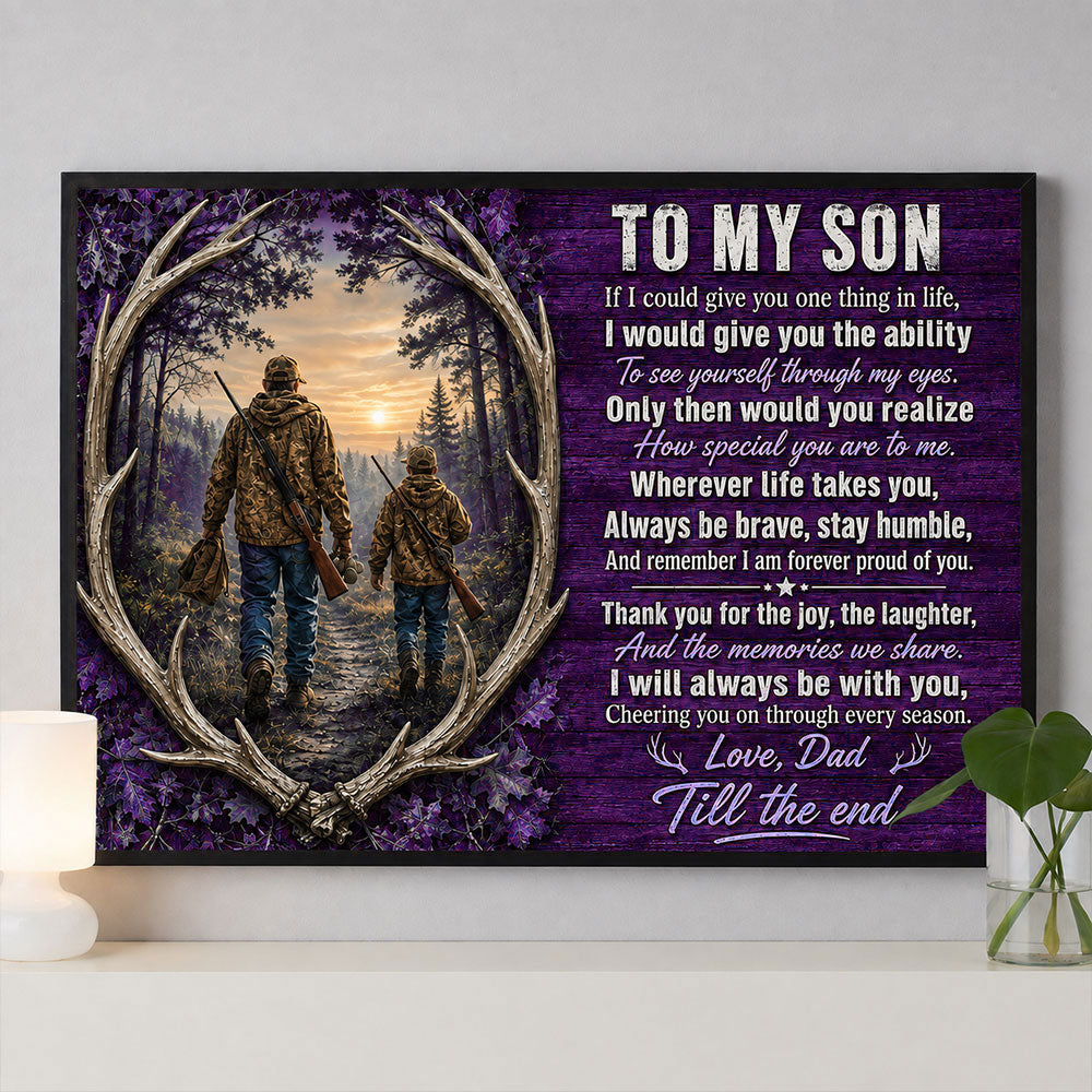 Father & Son Hunting Memories Canvas – A Gift from Dad VTTHS00001