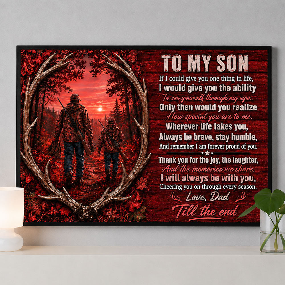 Father & Son Hunting Memories Canvas – A Gift from Dad VTTHS00001