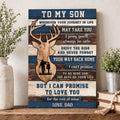 To My Son Deer Hunting Canvas – Meaningful Gift from Dad VTTHS00002