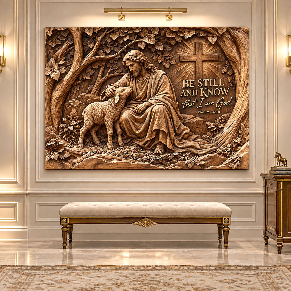 Be Still and Know Christian Wall Art – Psalm 46:10 canvas VTTHS00005