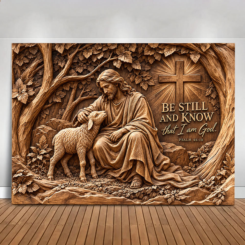 Be Still and Know Christian Wall Art – Psalm 46:10 canvas VTTHS00005